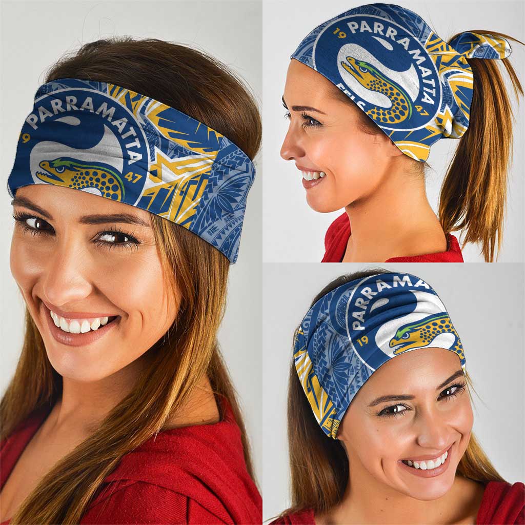 Parramatta Eels Neck Gaiter Polynesian Tribal Tattoo Pacific Sport Art