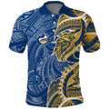 Parramatta Eels Polo Shirt Polynesian Tribal Tattoo Pacific Sport Art
