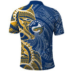 Parramatta Eels Polo Shirt Polynesian Tribal Tattoo Pacific Sport Art