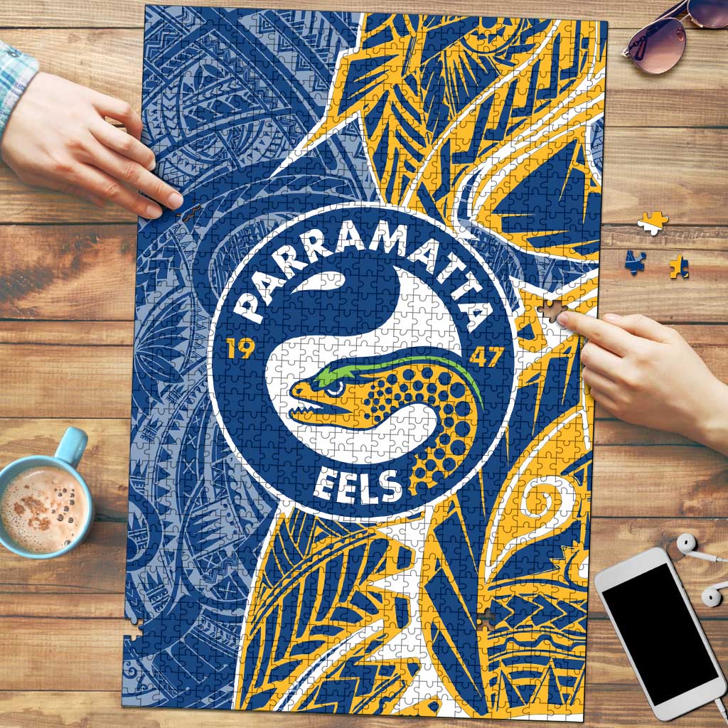 Parramatta Eels Puzzle Polynesian Tribal Tattoo Pacific Sport Art