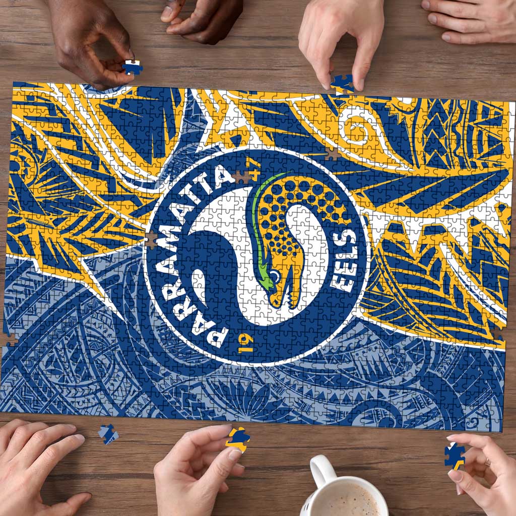 Parramatta Eels Puzzle Polynesian Tribal Tattoo Pacific Sport Art
