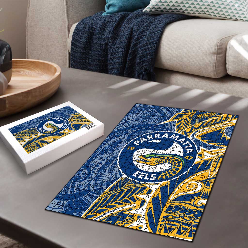 Parramatta Eels Puzzle Polynesian Tribal Tattoo Pacific Sport Art