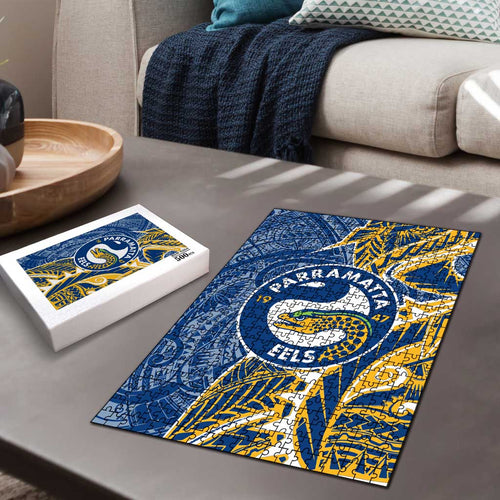 Parramatta Eels Puzzle Polynesian Tribal Tattoo Pacific Sport Art