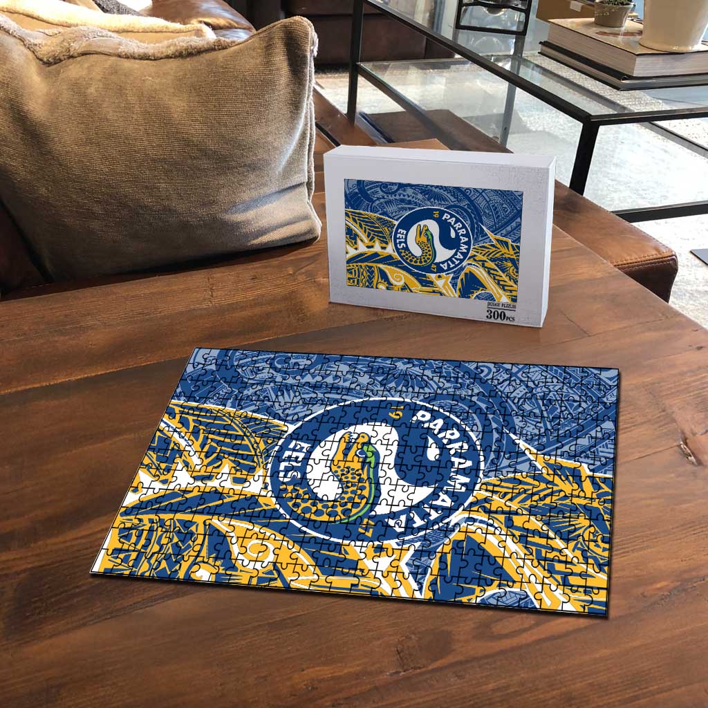 Parramatta Eels Puzzle Polynesian Tribal Tattoo Pacific Sport Art