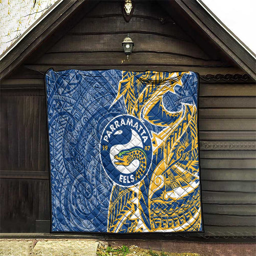 Parramatta Eels Quilt Polynesian Tribal Tattoo Pacific Sport Art