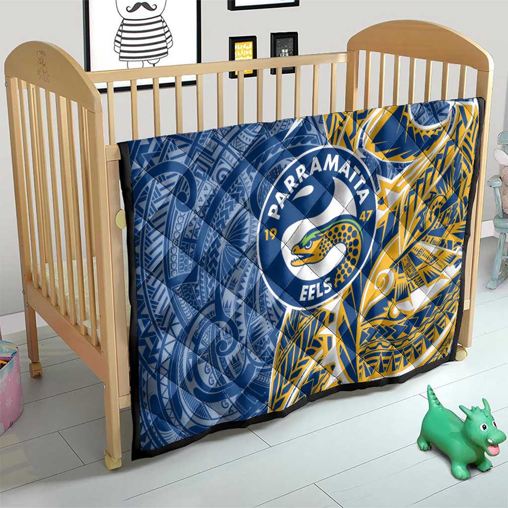 Parramatta Eels Quilt Polynesian Tribal Tattoo Pacific Sport Art