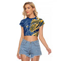 Parramatta Eels Raglan Cropped T Shirt Polynesian Tribal Tattoo Pacific Sport Art