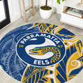 Parramatta Eels Round Carpet Polynesian Tribal Tattoo Pacific Sport Art