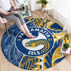 Parramatta Eels Round Carpet Polynesian Tribal Tattoo Pacific Sport Art