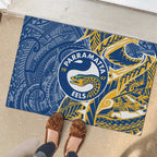 Parramatta Eels Rubber Doormat Polynesian Tribal Tattoo Pacific Sport Art