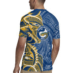 Parramatta Eels Rugby Jersey Polynesian Tribal Tattoo Pacific Sport Art