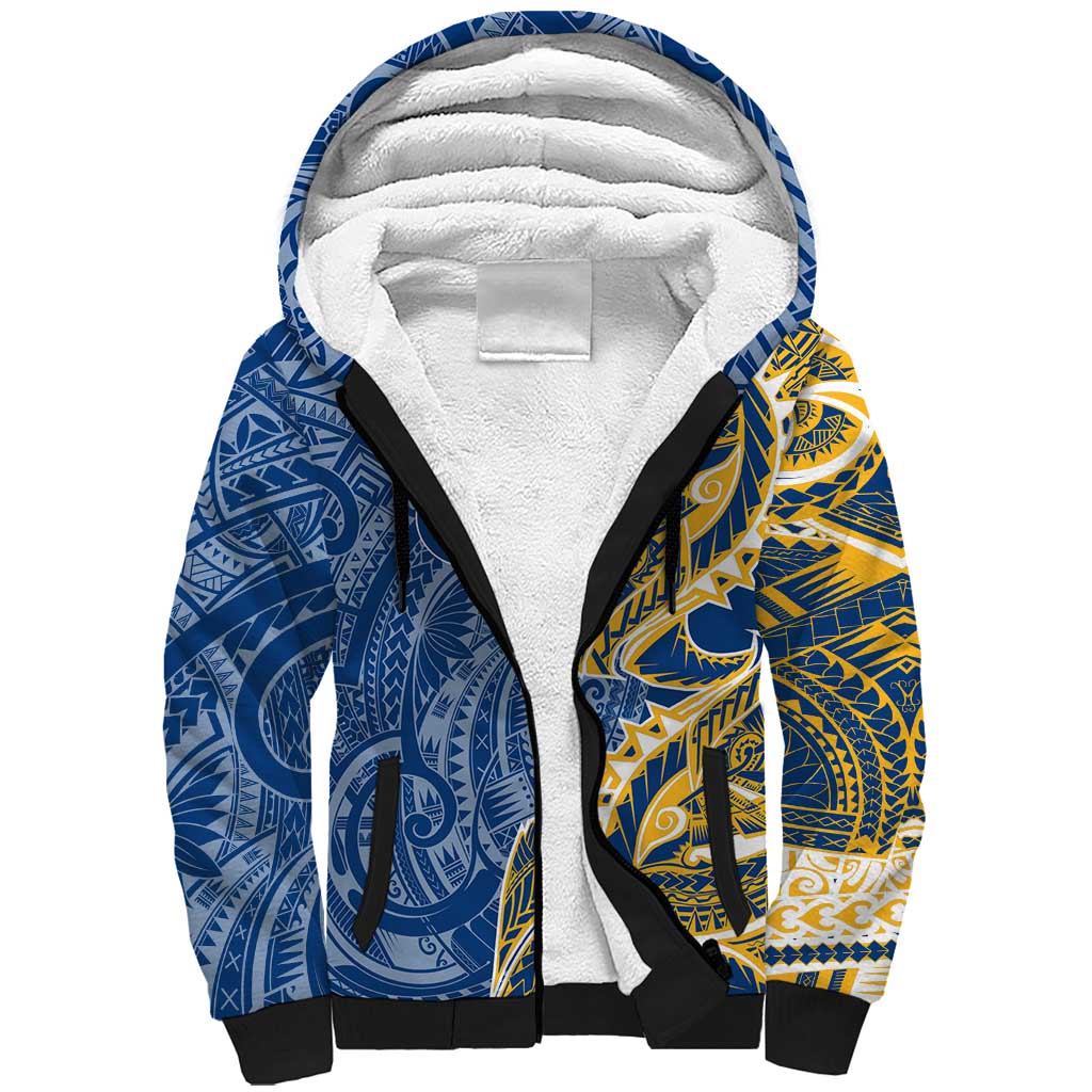 Parramatta Eels Sherpa Hoodie Polynesian Tribal Tattoo Pacific Sport Art