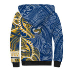 Parramatta Eels Sherpa Hoodie Polynesian Tribal Tattoo Pacific Sport Art