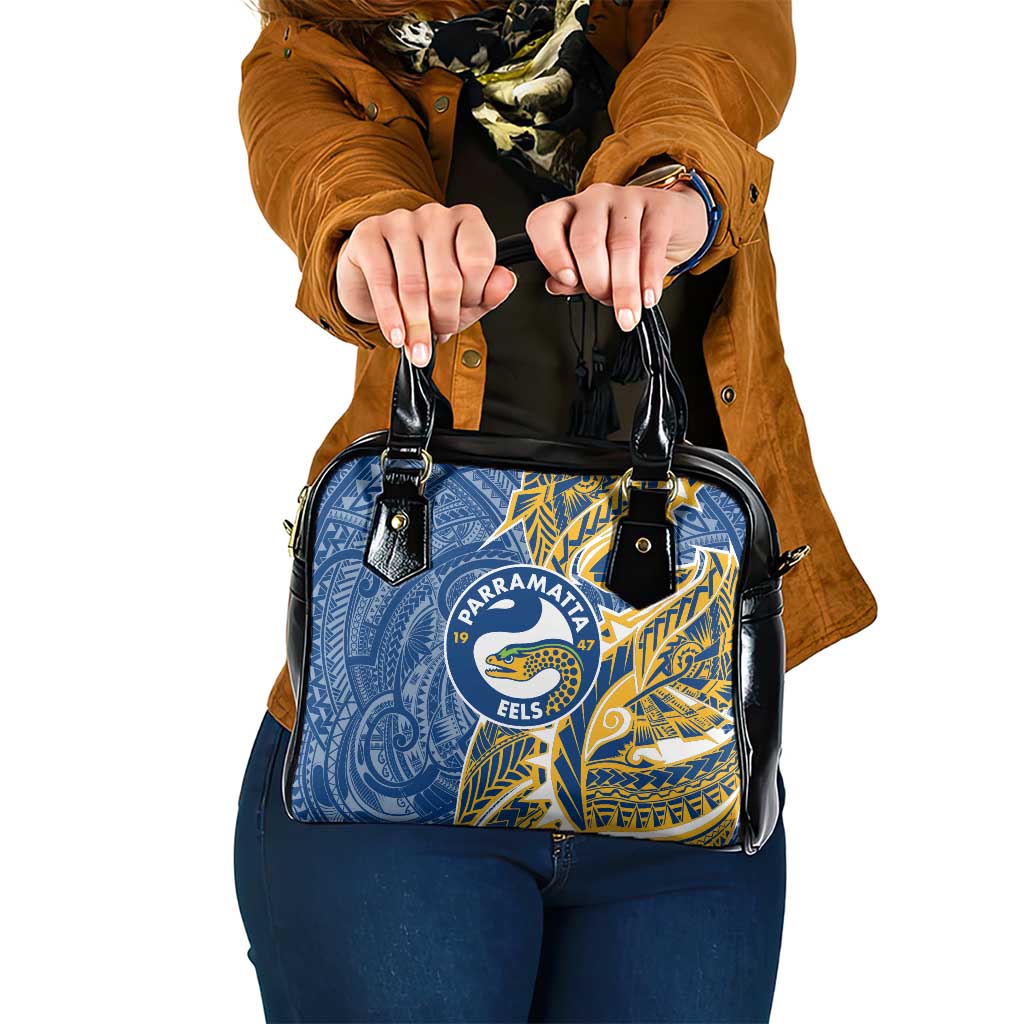 Parramatta Eels Shoulder Handbag Polynesian Tribal Tattoo Pacific Sport Art