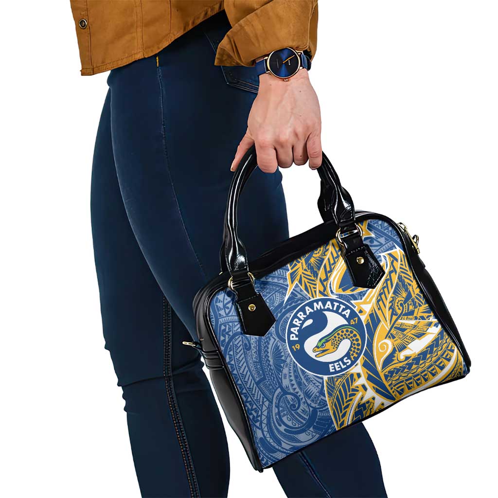Parramatta Eels Shoulder Handbag Polynesian Tribal Tattoo Pacific Sport Art