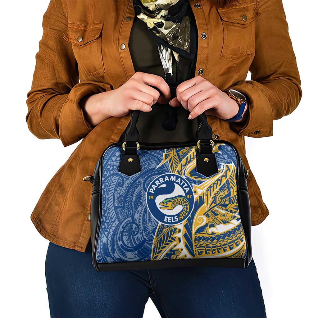 Parramatta Eels Shoulder Handbag Polynesian Tribal Tattoo Pacific Sport Art