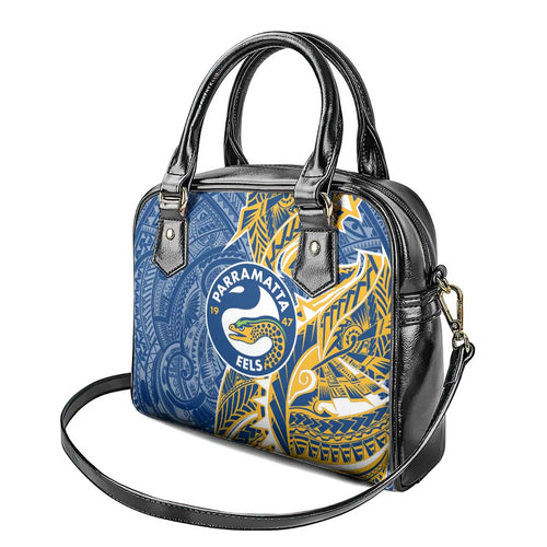 Parramatta Eels Shoulder Handbag Polynesian Tribal Tattoo Pacific Sport Art