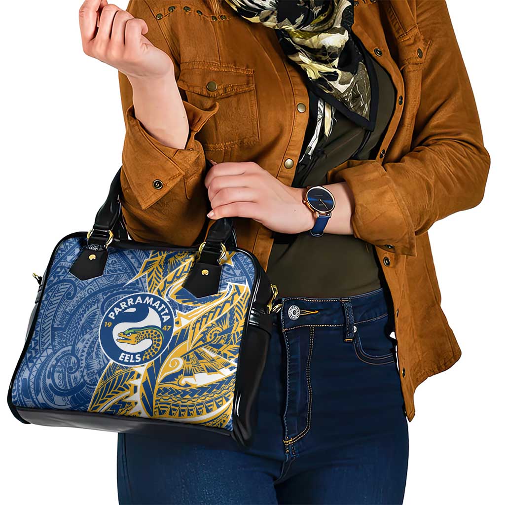 Parramatta Eels Shoulder Handbag Polynesian Tribal Tattoo Pacific Sport Art