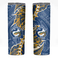 Parramatta Eels Skinny Tumbler Polynesian Tribal Tattoo Pacific Sport Art