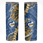 Parramatta Eels Skinny Tumbler Polynesian Tribal Tattoo Pacific Sport Art