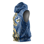 Parramatta Eels Sleeveless Hoodie Polynesian Tribal Tattoo Pacific Sport Art