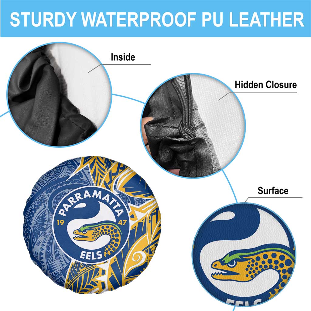 Parramatta Eels Spare Tire Cover Polynesian Tribal Tattoo Pacific Sport Art