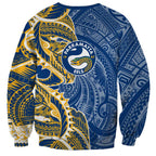 Parramatta Eels Sweatshirt Polynesian Tribal Tattoo Pacific Sport Art