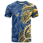 Parramatta Eels T Shirt Polynesian Tribal Tattoo Pacific Sport Art