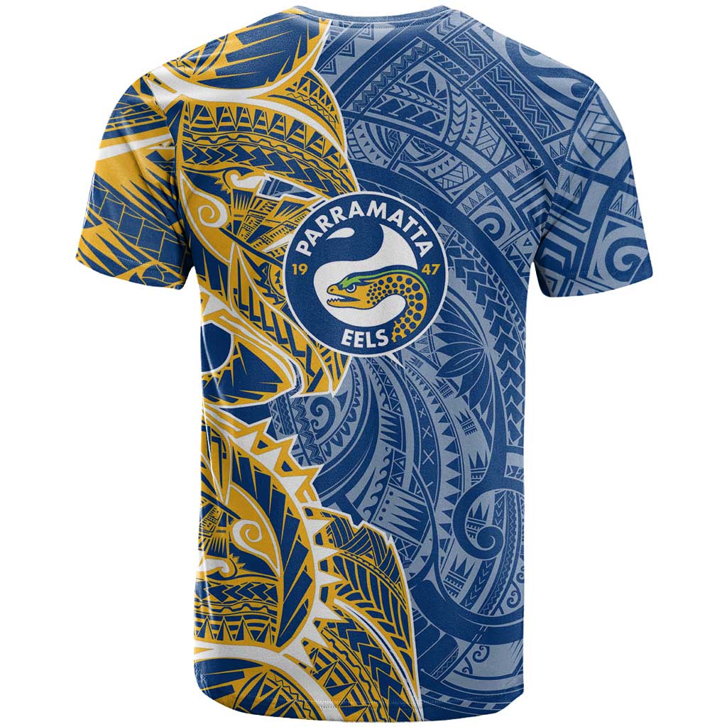 Parramatta Eels T Shirt Polynesian Tribal Tattoo Pacific Sport Art