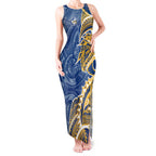 Parramatta Eels Tank Maxi Dress Polynesian Tribal Tattoo Pacific Sport Art
