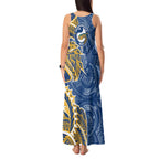 Parramatta Eels Tank Maxi Dress Polynesian Tribal Tattoo Pacific Sport Art