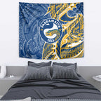 Parramatta Eels Tapestry Polynesian Tribal Tattoo Pacific Sport Art