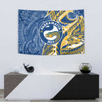 Parramatta Eels Tapestry Polynesian Tribal Tattoo Pacific Sport Art