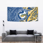 Parramatta Eels Tapestry Polynesian Tribal Tattoo Pacific Sport Art