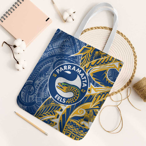 Parramatta Eels Tote Bag Polynesian Tribal Tattoo Pacific Sport Art