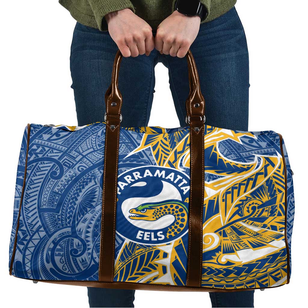 Parramatta Eels Travel Bag Polynesian Tribal Tattoo Pacific Sport Art