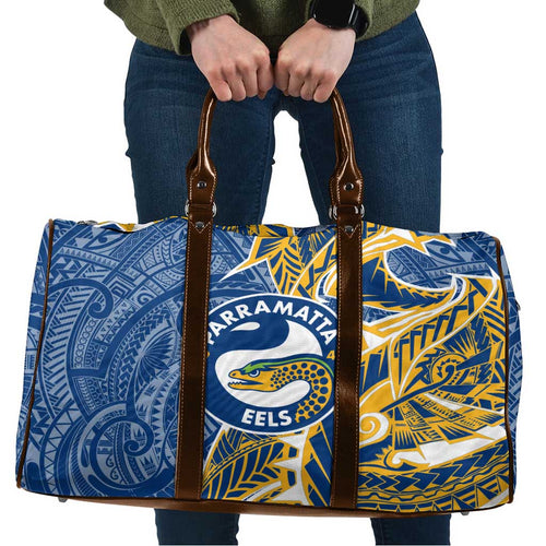 Parramatta Eels Travel Bag Polynesian Tribal Tattoo Pacific Sport Art