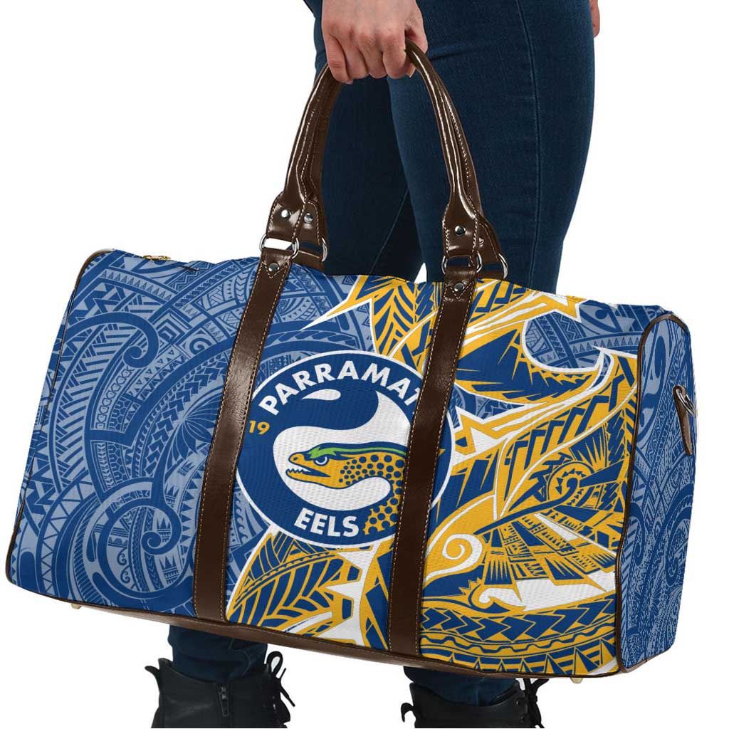 Parramatta Eels Travel Bag Polynesian Tribal Tattoo Pacific Sport Art