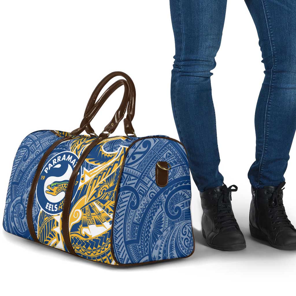 Parramatta Eels Travel Bag Polynesian Tribal Tattoo Pacific Sport Art