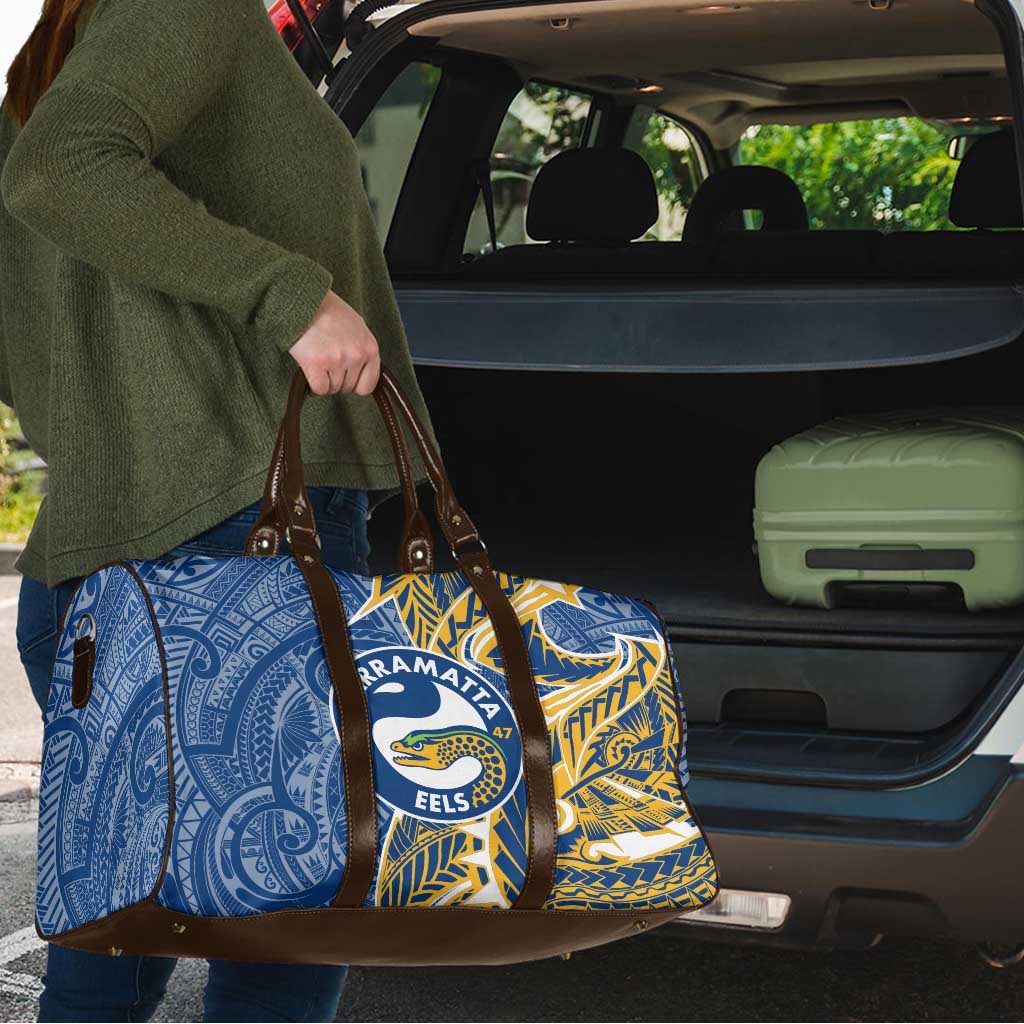 Parramatta Eels Travel Bag Polynesian Tribal Tattoo Pacific Sport Art