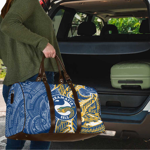 Parramatta Eels Travel Bag Polynesian Tribal Tattoo Pacific Sport Art
