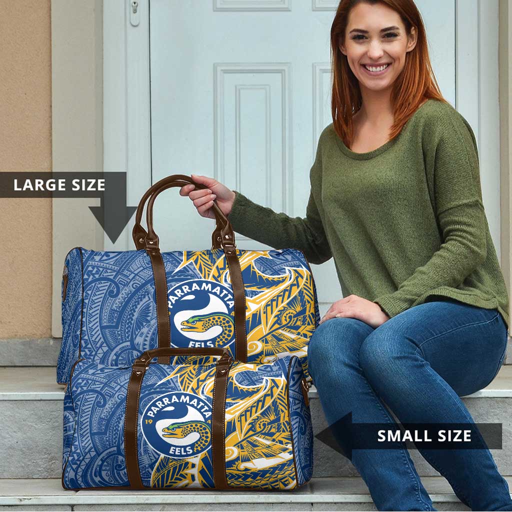 Parramatta Eels Travel Bag Polynesian Tribal Tattoo Pacific Sport Art