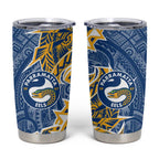 Parramatta Eels Tumbler Cup Polynesian Tribal Tattoo Pacific Sport Art
