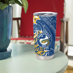 Parramatta Eels Tumbler Cup Polynesian Tribal Tattoo Pacific Sport Art