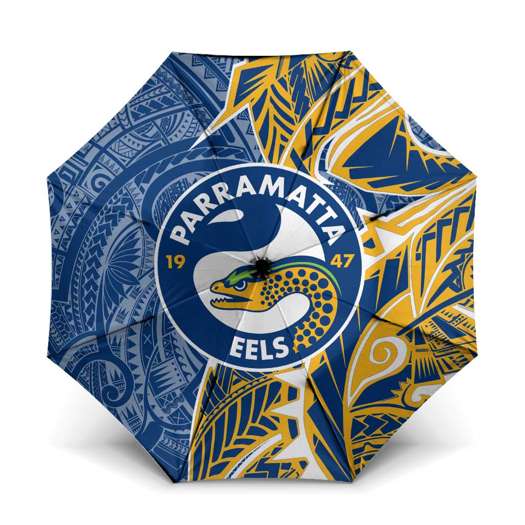 Parramatta Eels Umbrella Polynesian Tribal Tattoo Pacific Sport Art