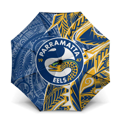 Parramatta Eels Umbrella Polynesian Tribal Tattoo Pacific Sport Art