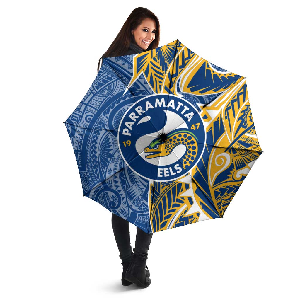 Parramatta Eels Umbrella Polynesian Tribal Tattoo Pacific Sport Art