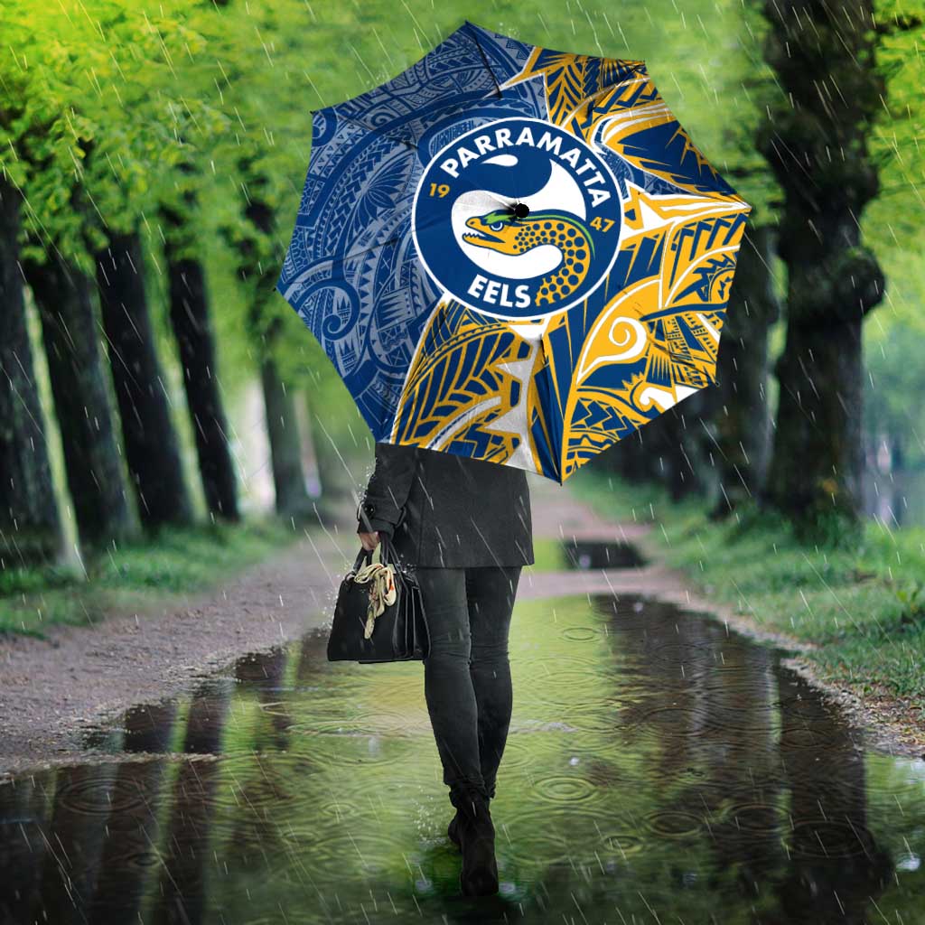 Parramatta Eels Umbrella Polynesian Tribal Tattoo Pacific Sport Art