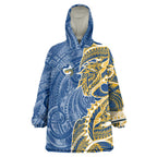 Parramatta Eels Wearable Blanket Hoodie Polynesian Tribal Tattoo Pacific Sport Art