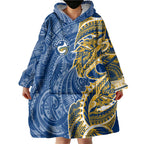 Parramatta Eels Wearable Blanket Hoodie Polynesian Tribal Tattoo Pacific Sport Art